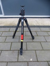 Manfrotto 055XB Videostativ Kamera Stativ 498 Stativkopf gebraucht #106 M