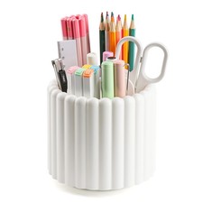 Desk Organizer, 360 Rotating Pen Holder for Desk, Pencil Cup with 7 Compartm...