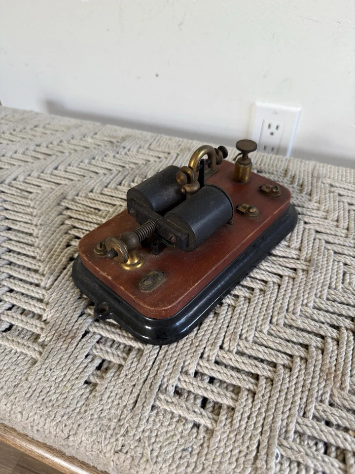 🍊Antiguo J. H. Bunnel & Co. ¡Sonda de relé de telégrafo de ferrocarril tipo 2-3! Foto 3 de 4