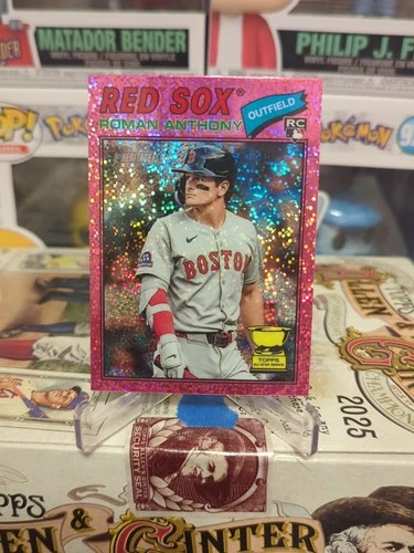 2026 Topps Heritage Roman Anthony #86 Chrome Pink Sparkle Rookie  Red Sox