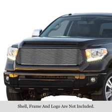For Toyota Tundra 14-17 APG 1-Pc Polished 8x6 mm Horizontal Billet Main Grille