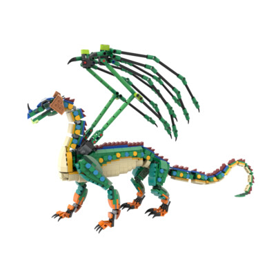 Building Blocks for The RainWing Tribe of Dragons Wings of Fire MOC Bricks Toys