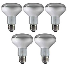 NEW X5 Pack Bulbs R80 100W ES E27 Large Edison Screw dimmable Reflector Spot, UK