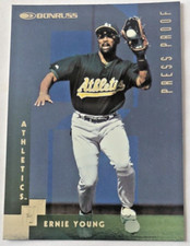 1997 Donruss Baseball Silver Press Proof /2000 Ernie Young Card #205 Good filler