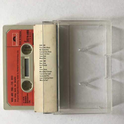 The Who - Live At Leeds / Who Are You - Cassette Tape Album 1980 Polydor - Picture 2 of 2