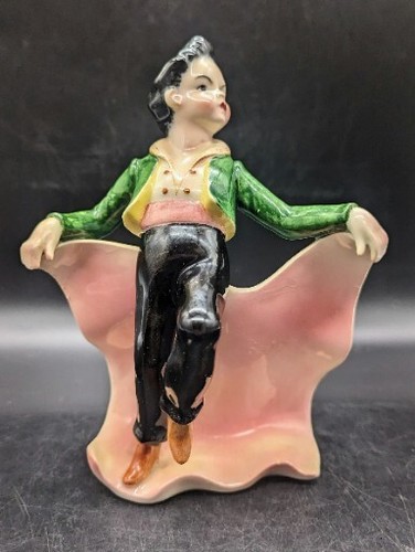 Vintage G. Giardi italienische Porzellan Figur Matador Stierkämpfer 8,5" Umhang - Bild 1 von 12