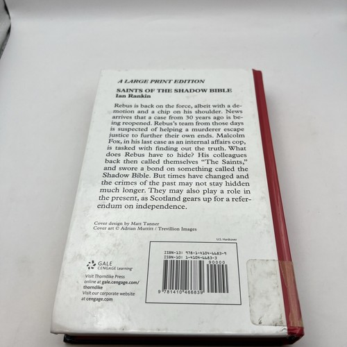 Inspector Rebus Novels Ser.: Saints of the Shadow Bible by Ian Rankin (2014,... - Picture 7 of 7