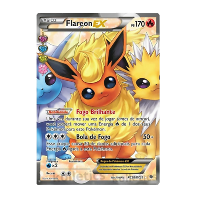 Flareon EX RC28/RC32 (海外版) Flareon EX RC28/RC32 Generations Ultra Rare Full Art Holo