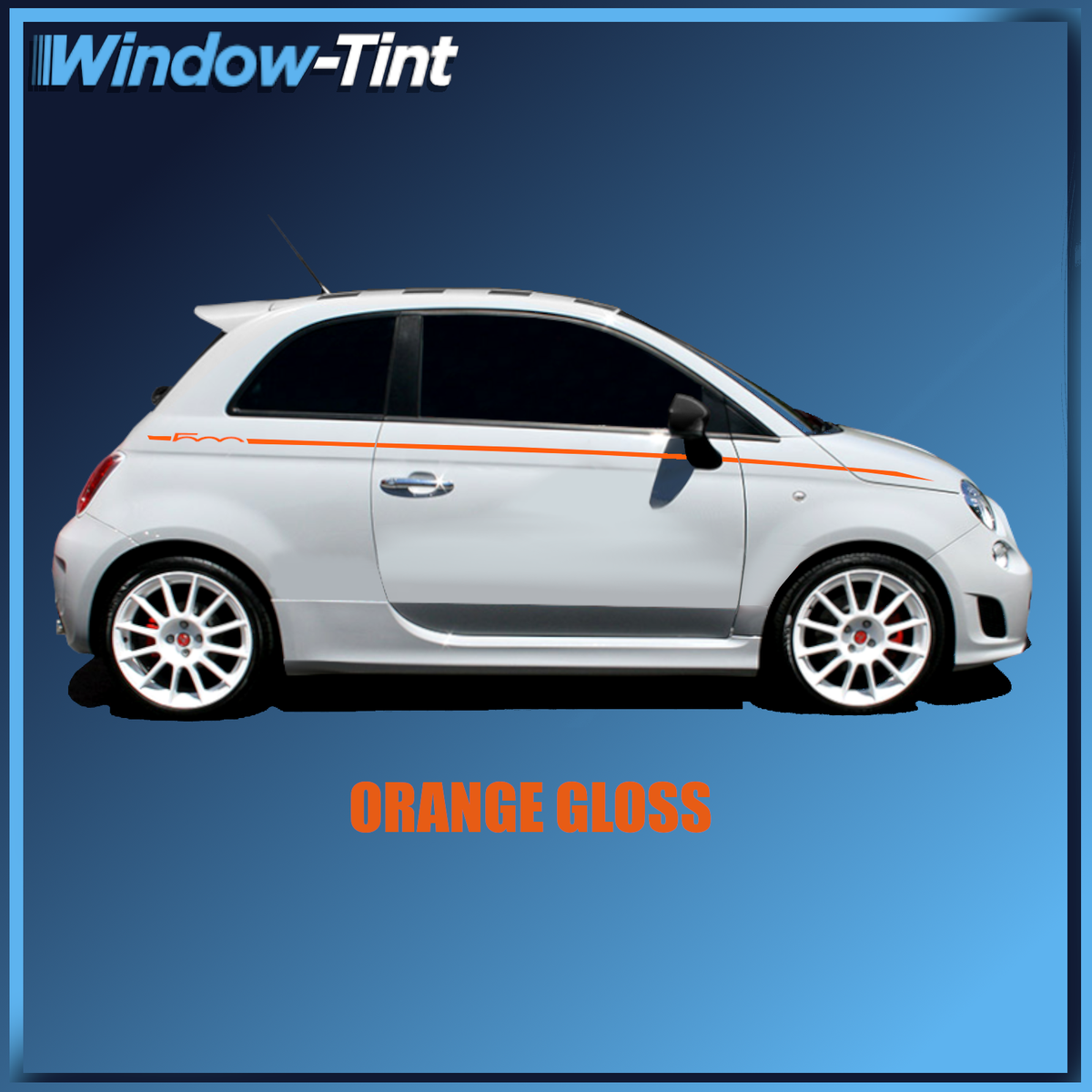 Kit 2 Adesivi Strisce Laterali Per Auto Fiat 500 ABARTH Scegli - Foto 4