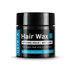 Ustraa Strong Hold Hair Wax - Wet Look Non-greasy wax Easy-to-Wash -100gm