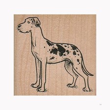 Mounted Rubber Stamp, Harlequin Great Dane, Great Dane, Dog Lover Stamp