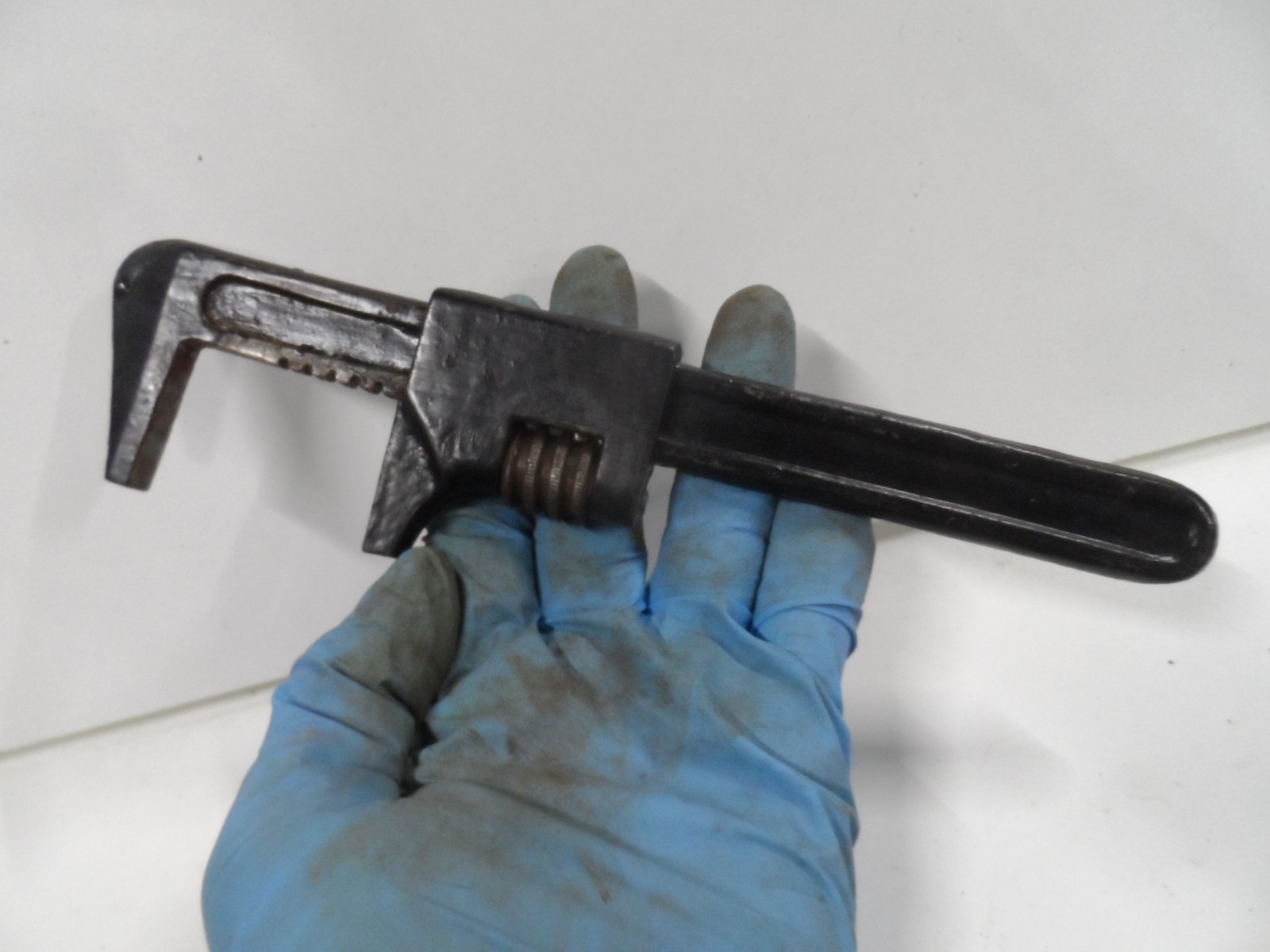 BRITISH MAKE 9" Adjustable Spanner Old Classic Car Tool Kit Item Made