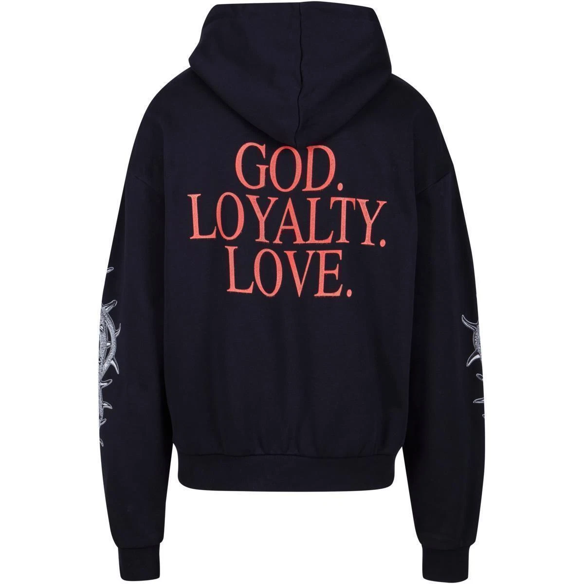 SACAI Felpa con cappuccio oversize Mister Tee God Loyalty Love ultrapesante felpa con cappuccio