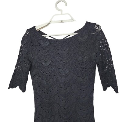 chinese dress ladies Spanish Lace Deep V Dress 2 / Black main image 0