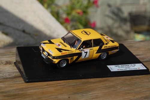 1/43 TRANSKIT OPEL ASCONA A 1904 SR, RALLY MAROCCO 1975, ROHRL HANDMADE