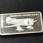 Vintage Thompson Trophy Races Airplane 1 Oz .999 Proof Bar