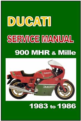 DUCATI Workshop Manual 900 MHR & Mille 1983 1984 1985 1986 Service
