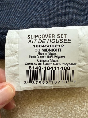 Hampton Bay CG Midnight Dining Chair Slipcover 4 Piece Set 8140-10411400 - Picture 12 of 12