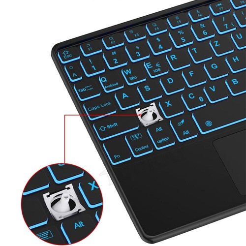 For Lenovo Tab M11 TB-330FU 11" 2024 Backlit Touchpad Keyboard Case Cover Mouse - Picture 10 of 49