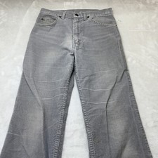 Vintage Gap Pioneer Pants Mens 31x33 Gray Corduroy Western 80s Made in USA*
