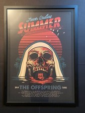 the offspring  concert poster never ending summer 2018 tour framed