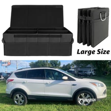 For Ford Escape PU Trunk Cargo Organizer Folding Collapsible Storage Box Bag