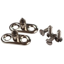 Boat Canopy Pull-Up Cloth Fixing Stud, Mount On GRP Or Wood (2 pack): Freepost