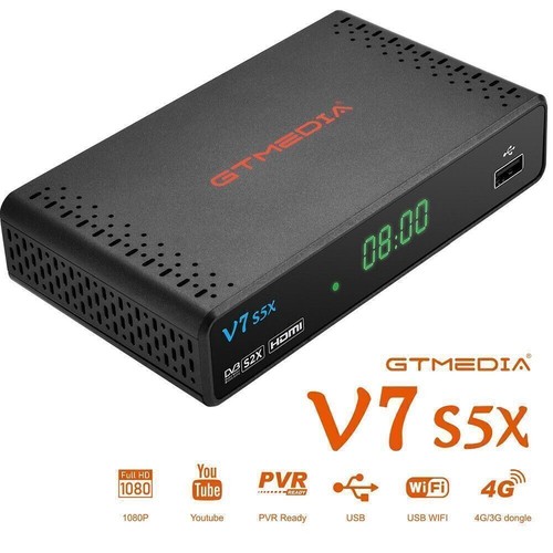 GTMEDIA V7S5X FTA Satellite TV Receiver PVR SAT DVB-S2/S2X HD 1080P Box+USB WiFi - Picture 9 of 16