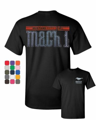 Licensed Ford Mustang Mach 1 T-Shirt 50th Anniversary Tee Shirt
