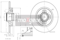 2X Maxgear 19-1963 Bremsscheibe FüR CitroËN DS Peugeot