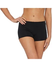 SUNSEEKER LADIES BASIC BLACK BOY SWIM SHORTS SIZE: 16
