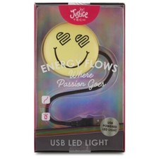 JUSTICE TECH SMILEY Desktop USB Light - Adjustable, Flexible  Bright - NEW 