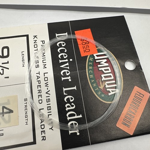 23 Packungen Umpqua Federvorfach Fluorocarbon Betrüger Sinkschnur konisch - Bild 22 von 23