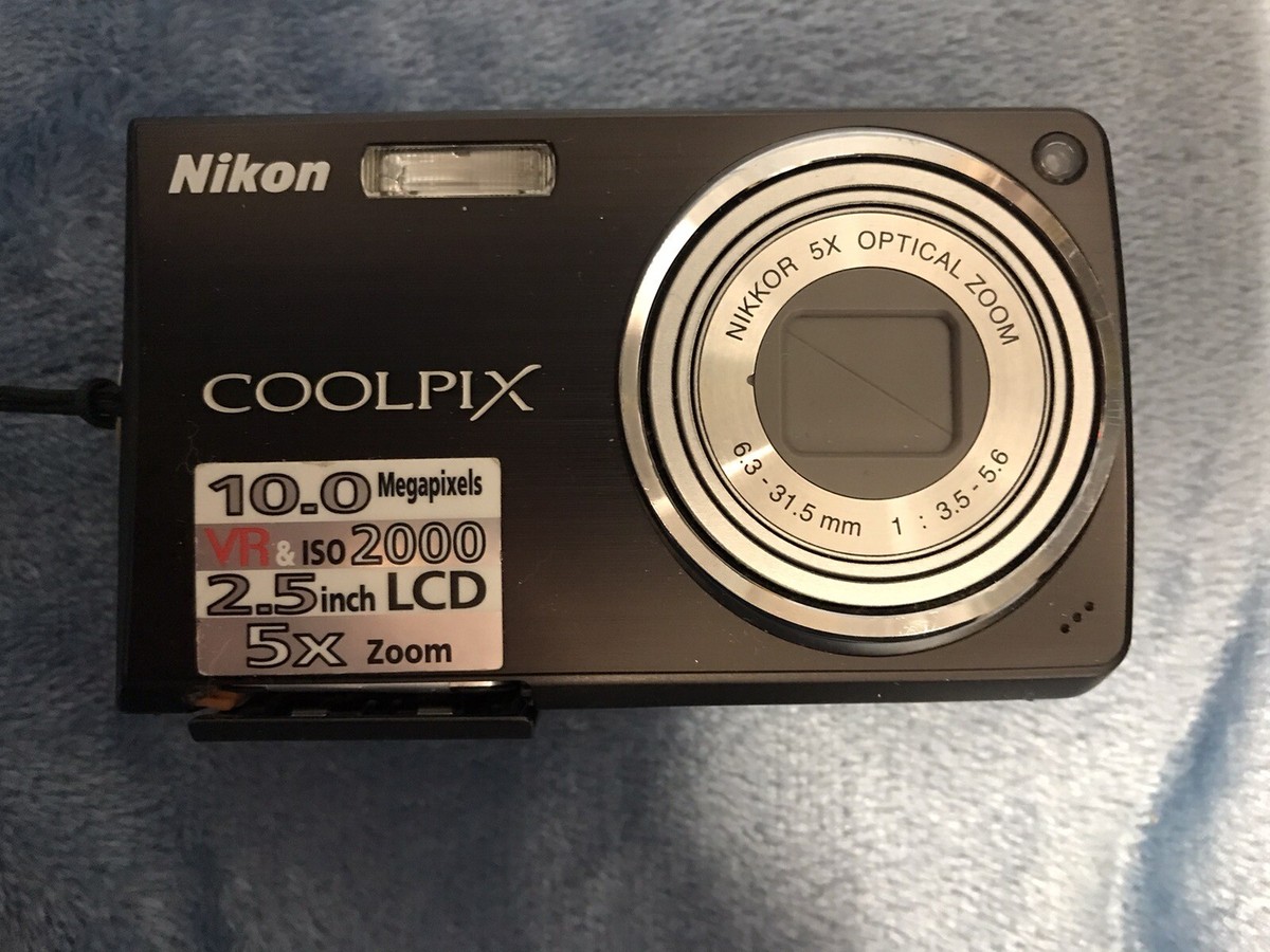 Nikon Coolpix S550-BLACK-10.0 MP-Digital Camera-SD Card & Charger