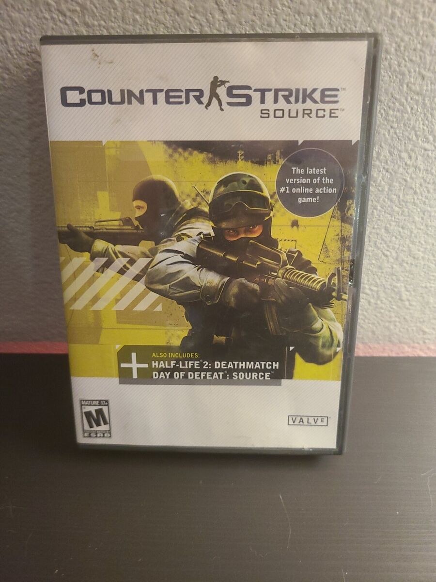 RARE! BIG BOX PC - Counter Strike: Source half-life 2:death match Day of  Defeat