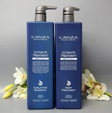 Lanza Ultimate Treatment Step 1 & Step 2 Shampoo & Conditioner 33.8oz / 1000ml
