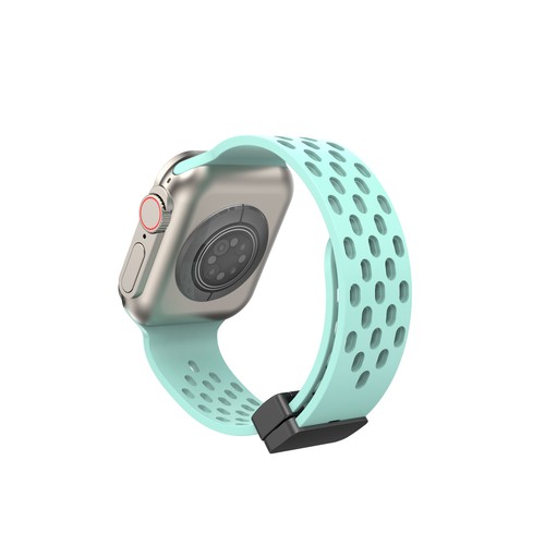For Apple Watch Ultra Sports Breathable Silicone Band 38//40/41/42/45/49mm Strap - 第 13/30 張圖片