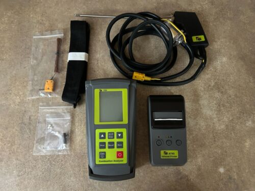 TPI 709 Combustion Analyzer W/ A740 Infrared Printer Flue Gas Analyzer DRC4-4