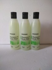 LOT of 3 McKesson Shampoo  And Body Wash Cucumber Melon Scent with Aloe 8oz.