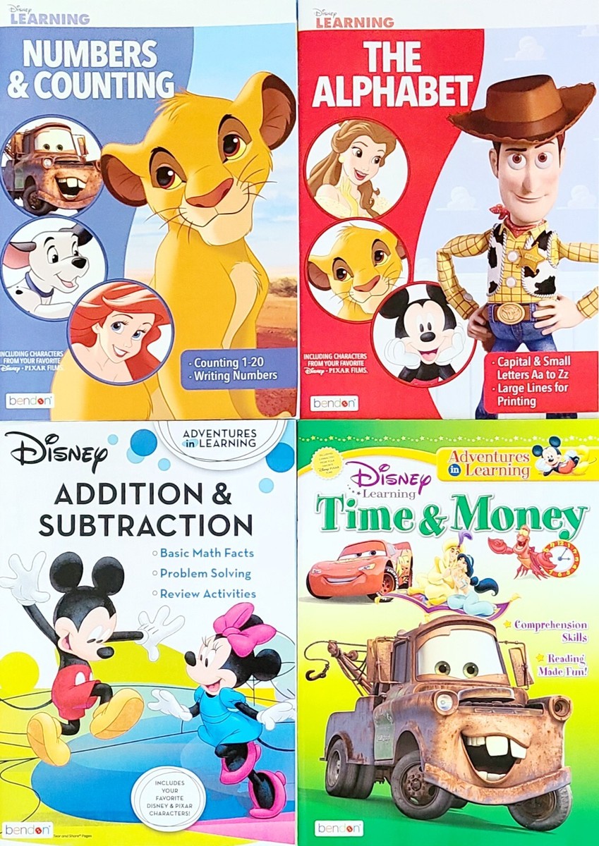 Disney Adventures In Learning Workbooks Complete Set of 4