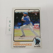2022 Topps Heritage #79 Yonny Hernandez Texas Rangers