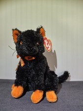 Halloween Beanie Baby FRAIDY Cat TY 2000