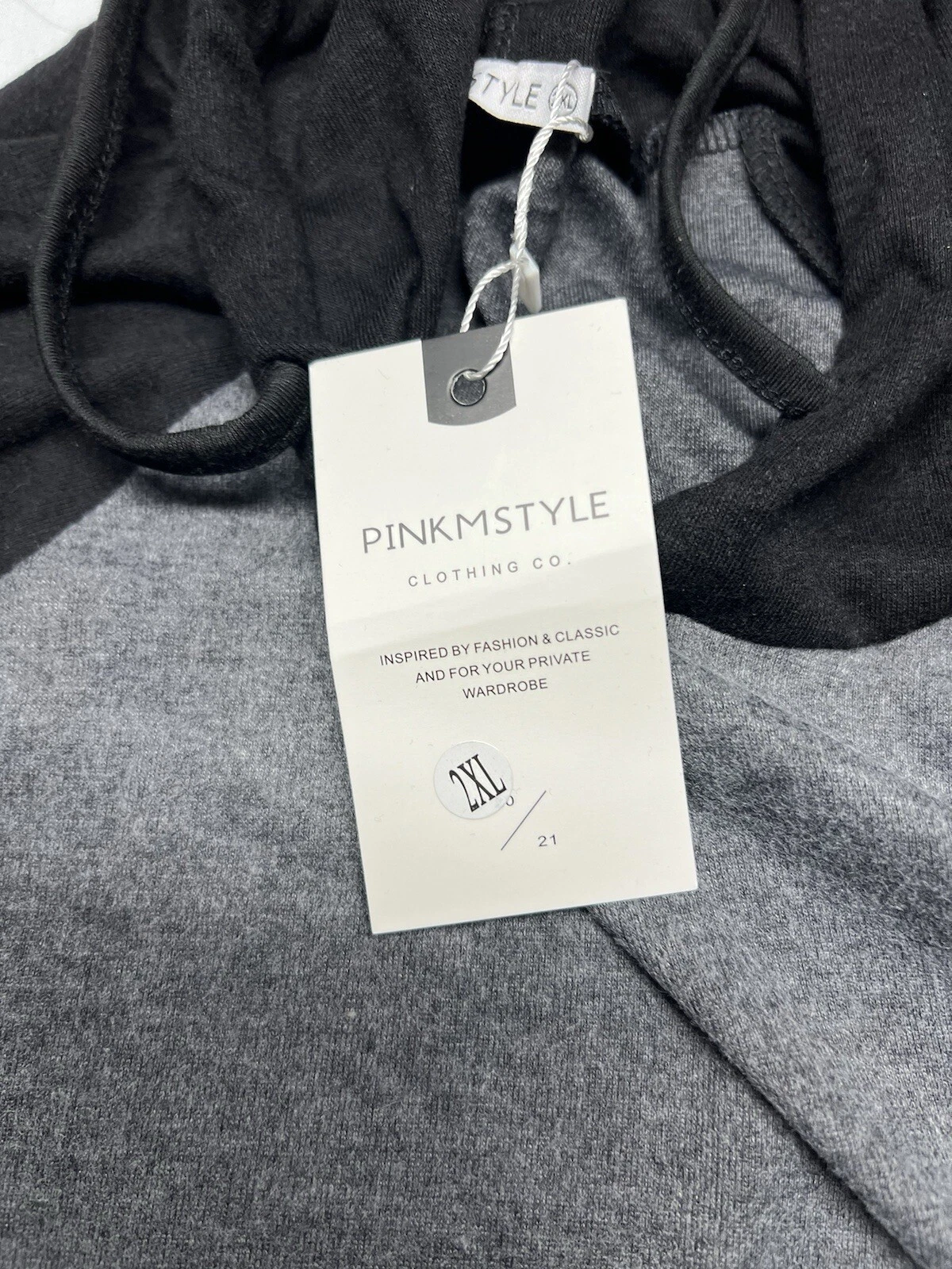 VETEMENTS PINKMSTYLE Clothing CO. Felpa con cappuccio donna 2XL. Nuovo con etichetta