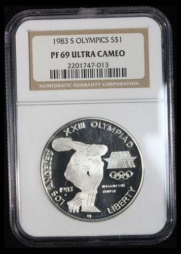 1983-S Gedenkmünze Silber Dollar - Olympische Spiele - NGC PR-69 UCam TQ2997/RH