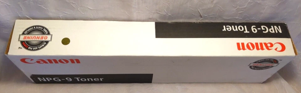 Cartucho de tóner original Canon NPG-9 negro NP6016/6521 380 g x 2-caja abierta Foto 2 de 4