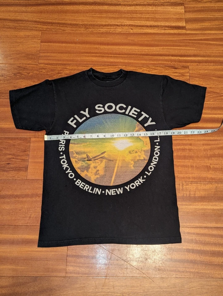 Camiseta Fly Society Vintage Curren$y Merch NOLA Rap Jet Life Hecha en EE. UU. Talla M Foto 4 de 4