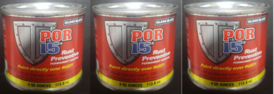 POR-15 Rust Preventative Coating 45006 (3 cans)  Gloss Black