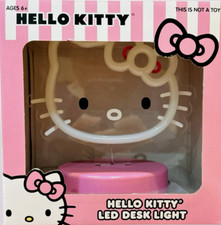 Hello Kitty Bright Led Desk Light Pink, Beautiful Design for Gift Ages 6 NIB