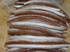 5" Stick Senko Style Pumpkinseed Pearl Laminate 100 count bag Bass Plastic Worms
