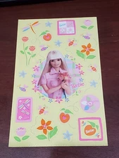 Sheet Sandylion BARBIE 4x6.5” Spring fun flowers dragonflies